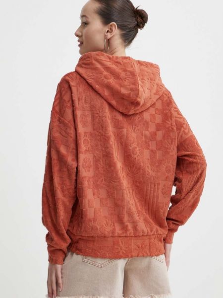 Однотонный свитер с капюшоном Volcom коричневый