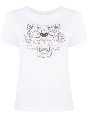 Camiseta con estampado Kenzo blanco