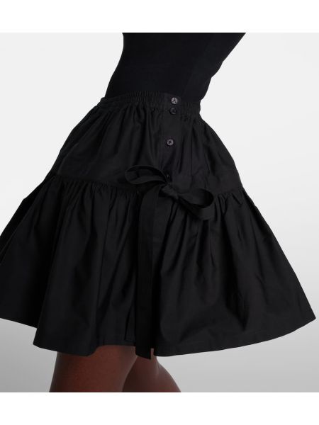 Мини пола с панделка Alaia черно