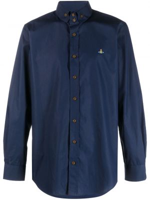 Camicia ricamata Vivienne Westwood blu