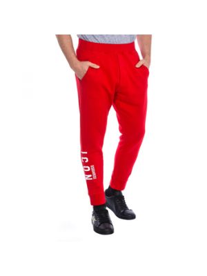 Czerwone spodnie sportowe Dsquared