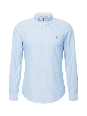 Slim fit priliehavá košeľa Polo Ralph Lauren modrá