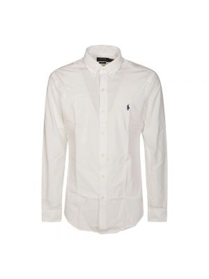 Koszula slim fit na guziki puchowa Polo Ralph Lauren biała