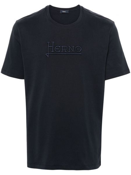 Medvilninis siuvinėtas marškinėliai Herno