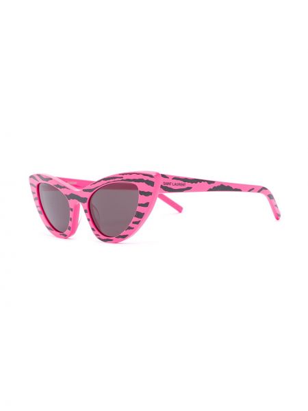 Gafas de sol con rayas de tigre Saint Laurent Eyewear rosa
