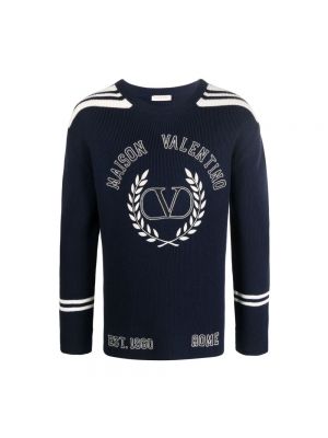 Sweter Valentino Garavani niebieski