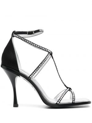 Sandale de cristal Dsquared2 negru