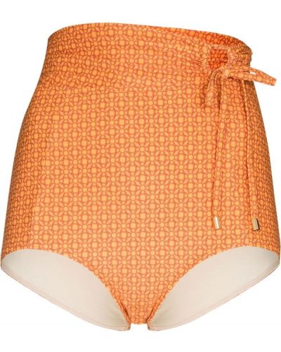 Плетени шорти Peony оранжево