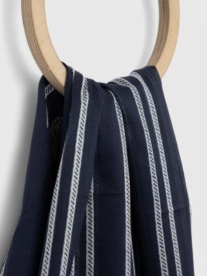 Бавовняний шарф Lauren Ralph Lauren синій