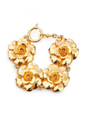 Bransoletka w kwiatki Chanel Pre-owned złota