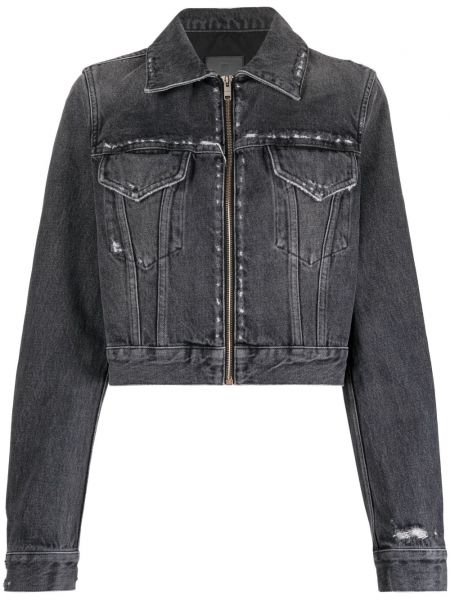 Traper jakna s izlizanim efektom Givenchy crna