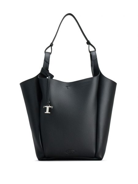 Læder shopping bag Tod's sort