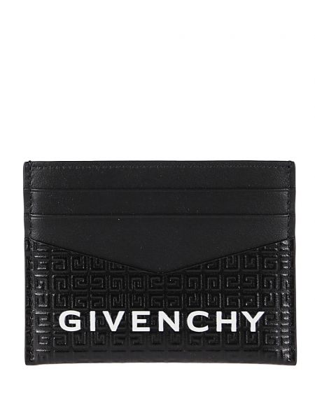 Portafoglio di pelle Givenchy nero