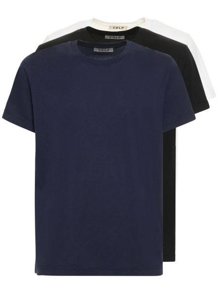 Camiseta de algodón lyocell Cdlp negro