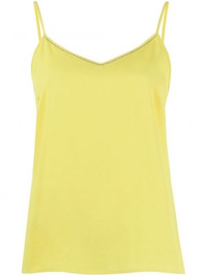 Tank top med v-hals Fabiana Filippi gul