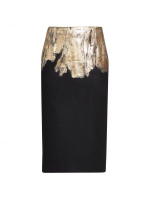 Шерстяная юбка-карандаш Salby Dries Van Noten черный