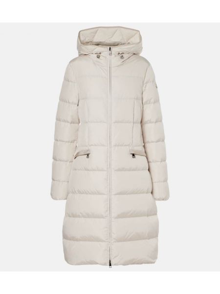 Aşağı uzun ceket Moncler beyaz