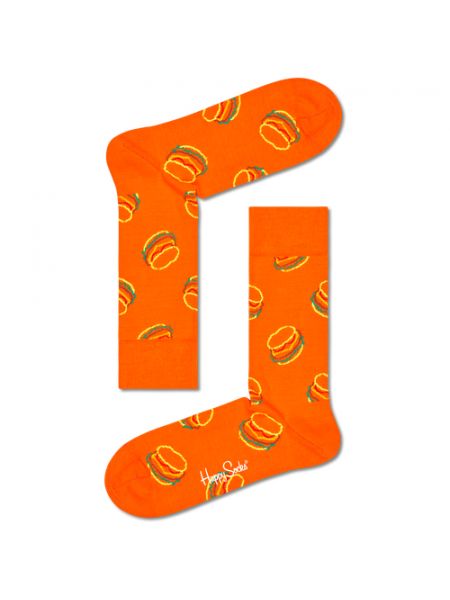Оранжевые носки Happy Socks