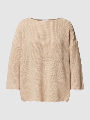 Dzianinowy sweter Comma Casual Identity beżowy
