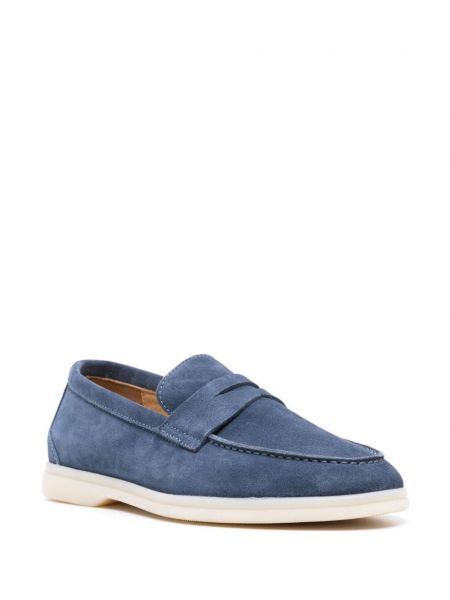 Semišové loafers Scarosso modré