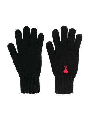Rękawiczki Ami Paris czarne