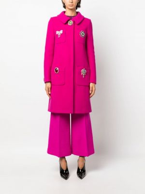 Kabát Moschino růžový