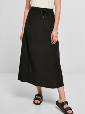 Midi φούστα από βισκόζη Uc Ladies μαύρο