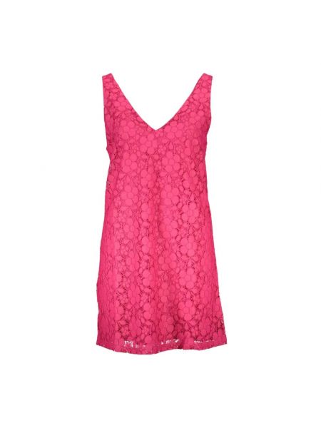 Sukienka mini z wiskozy Desigual różowa