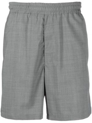Shorts en laine Low Brand gris
