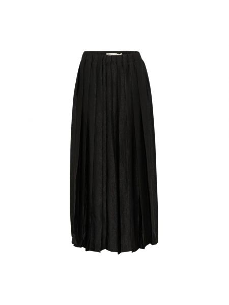 Czarna spódnica midi plisowana Inwear