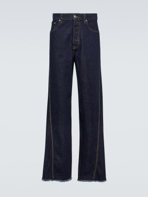 Voľné priliehavé džínsy s rovným strihom Lanvin modrá