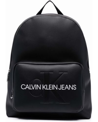 Mochila con estampado Calvin Klein negro