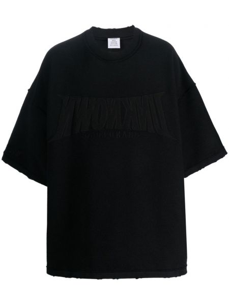 Oversize sweatshirt Vetements schwarz