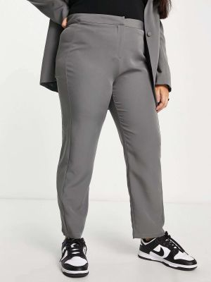 Классические брюки с высокой талией Unique21 серые