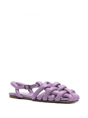 Dabīgās ādas sandales Hereu violets