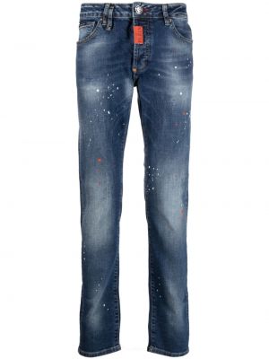 Skinny fit-jeans Philipp Plein blå