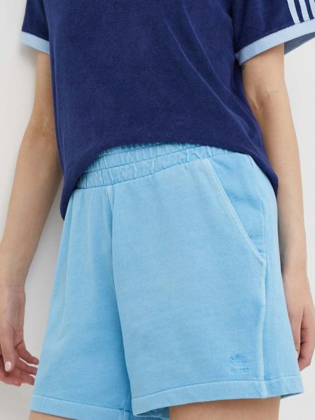 Pamut magas derekú rövidnadrág Adidas Originals kék