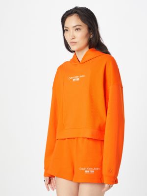 Megztinis Calvin Klein Jeans oranžinė