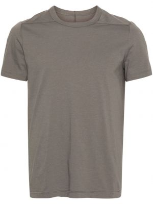 Bavlnené tričko Rick Owens hnedá