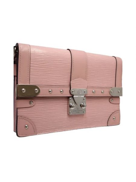 Bolso cruzado de cuero Louis Vuitton Vintage rosa