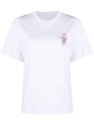 T-shirt à imprimé avec manches courtes Stand Studio blanc