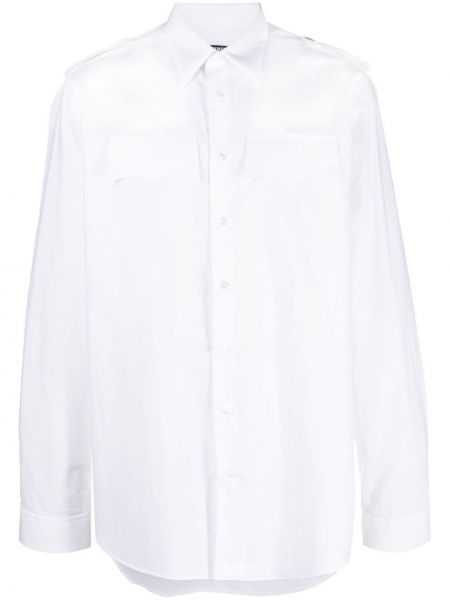 Βαμβακερό πουκάμισο Raf Simons λευκό