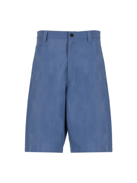 High waist shorts aus baumwoll Maison Kitsuné blau