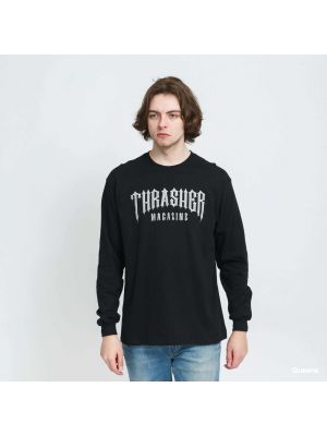 Tričko s dlouhým rukávem Thrasher černé