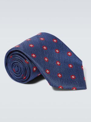Hedvábná kravata s potiskem Canali