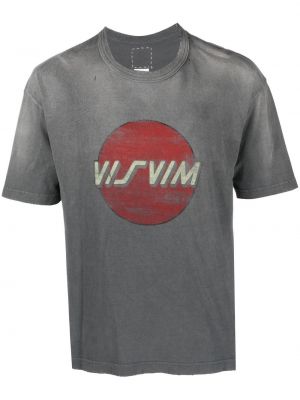 T-shirt mit print Visvim grau