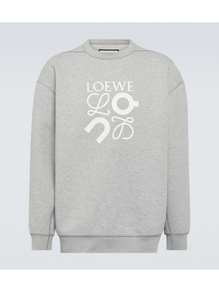 Felpa in jersey Loewe grigio