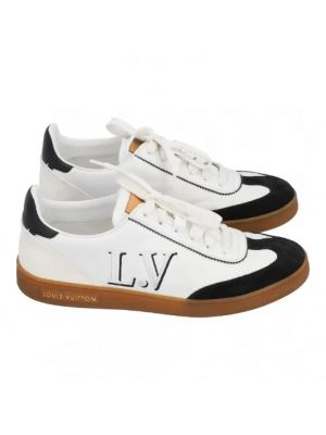 Sneakersy zamszowe Louis Vuitton Vintage białe