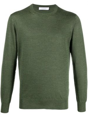 Jersey de punto de tela jersey de cuello redondo Cruciani verde