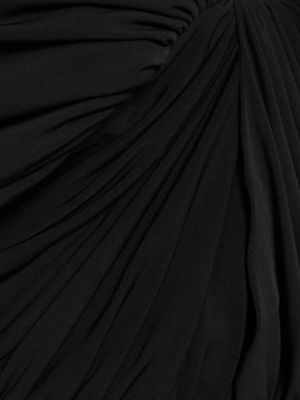 Body din jerseu drapat Brandon Maxwell negru